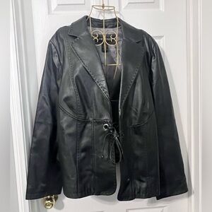 Lane Bryant Black Leather Jacket